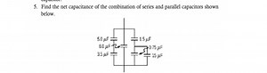 Find the net capacitance of the combination of series and paral... | Filo