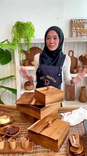 Handmade teakwood kitchenware available on Shopee and TikTok Shop. | JackCreatus