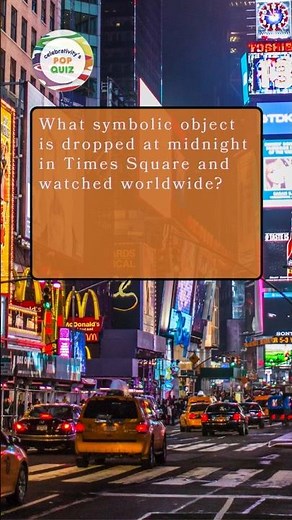 What Is Drops at Midnight in Times Square? 🎉 #NYEQuiz