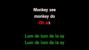 Karaoke Mickey's Monkey - The Miracles - CDG, MP4, KFN - Karaoke Version