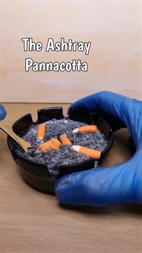 6K views · 33 reactions | behind the scenes video how I make my ashtray pannacotta. Layers of vanilla pannacotta, lapsang tea gel, chocolate, meringue dust and fully edible cigarette ends made from chocolate. This is one of my favourite desserts to make #bts #dessert #tutorial | Chef Ben Churchill | Facebook