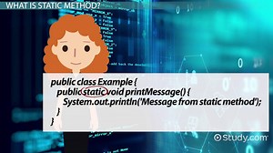 Static Method in Java: Definition & Example - Video | Study.com