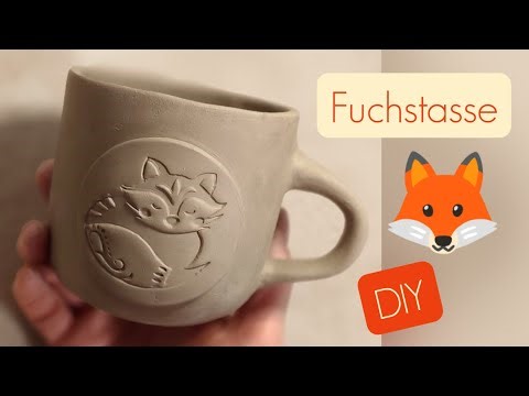 Tasse mit Henkel 🦊 Fuchs • Becher mit Fuchsmotiv töpfern