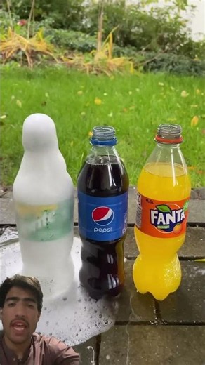 Soda experiment mix bottle#sprite#Pepsi#Fanta#mixbottle#experiment#