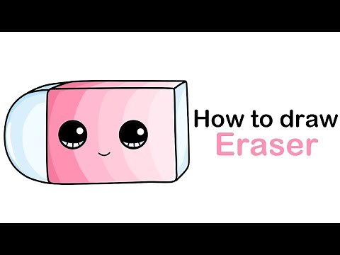 How to draw a cute eraser or an eraser step by step easy