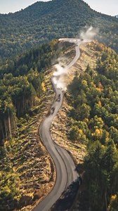 Epic Time-Lapse: Paving a Mountain Road and Helicopter Landing Pad from Scratch #TimelapseConstruction #MountainRoad #HelipadBuild #AsphaltPaving #HotmixAsphalt #RoadToTheSummit #HeavyEquipment | S Railfans