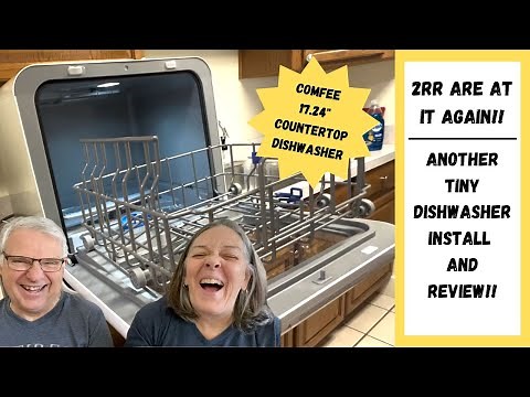2RR Installs ANOTHER Tiny Dishwasher!! COMFEE 17.24” Countertop Dishwasher Install & Review!