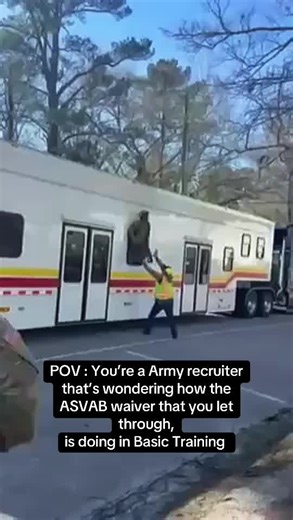 Maybe some recruits should’ve stayed civilians and gone to college instead. Whoever guesses his MOS gets a late call on Monday. #MilitaryPodcast #BasicTraining #AIT
