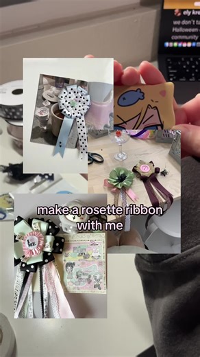 How to Make a Rosette Ribbon Step by Step