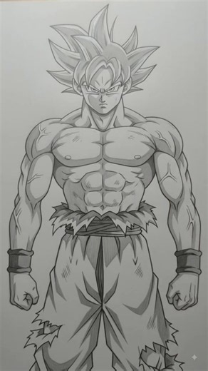 🔥 Goku Full Body Drawing Tutorial | Easy Step-by-Step Drawing