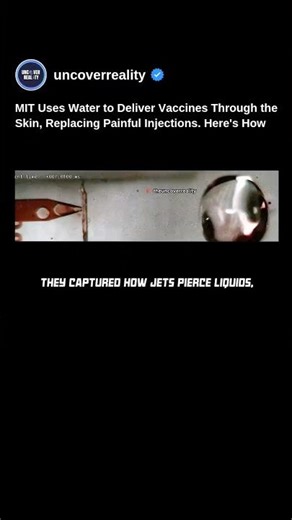 MIT uses Water To Deliver Vaccines Through Skin Replacing Painful Needles. Here's How #tech #shorts