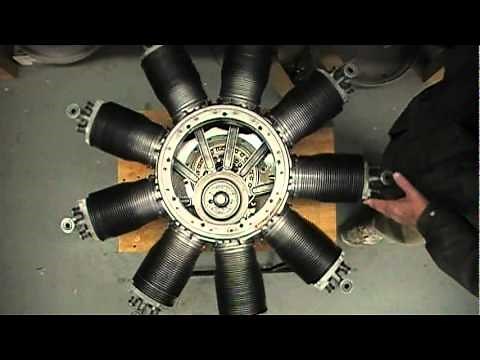 LeRhone Rotary Engine Inner Workings