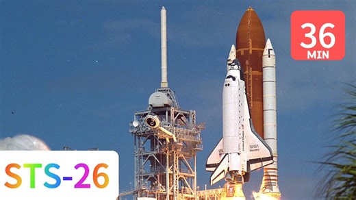 STS-26大合集经典热门火箭航天飞机哥伦比亚号火箭宝宝勇气可嘉年华国际空间站那里亲子互动视频幼儿成长故事宝宝启蒙火箭航天飞机