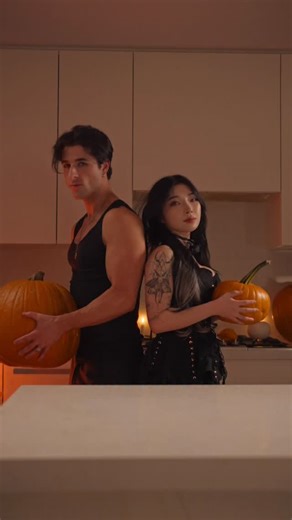 1M views · 7.6K reactions | Trick or treat? #pumpkinspice Spiced pumpkin cake with a creamy pumpkin filling and a smooth orange glaze. Big soft, warm, and a little dangerous. | Donut Daddy | Facebook