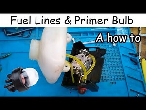 String Trimmer Fuel Line Replacement Tutorial #diy #smallengine