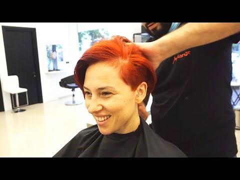 SUPER CUT | Scarlett Johansson SHORT HAIRCUT SHAVED SIDES PIXIE