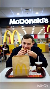 Eating McDonald's with an animated character that looks a lot like you⭐♥️♥️♥️
