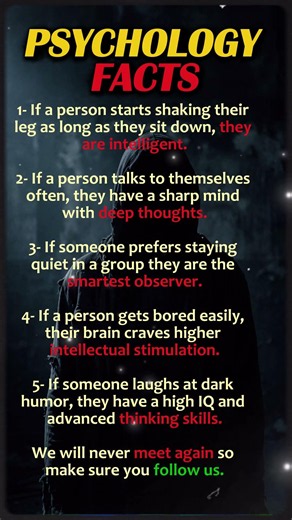 The Hidden Personality Traits of Highly Intelligent People 🧠 #psychologyfacts