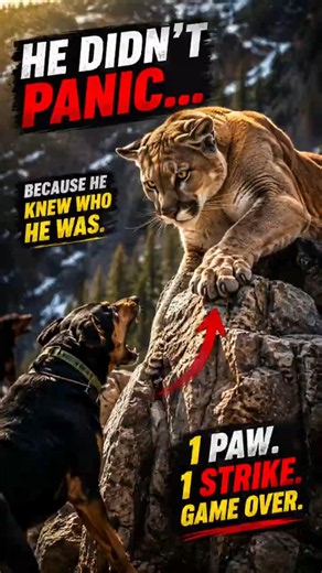 Mountain Lion vs Dogs 😱 | Why He Didn't Panic? |#animals#shorts