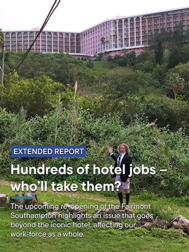 The upcoming re-opening of the Fairmont Southampton highlights an issue that goes beyond the iconic hotel, affecting our work-force as a whole... WATCH our extended report (12min): https://bbc.bm/hundreds-of-hotel-jobs-wholl-take-them #Bermuda #news #hospitality #caribbean #overseasterritories #hotel