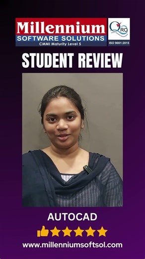 student review | millenniumsoftwaresolutions | autocadcoursevizag
