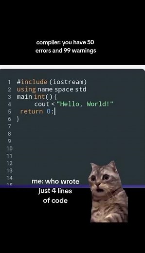 “50 errors, 99 warnings and developer crying in the corner” #codingshorts #learncode #programmerlife