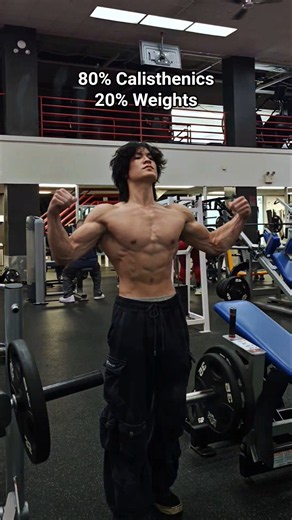 80% Calisthenics + 20% Weights = #calisthenics #motivation #gymmotivation