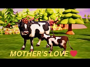 Magical Mother Cow Transformation Baby Cow Rescue Story! 🐄✨ | 3D Animal Adventure | Wolf Chase