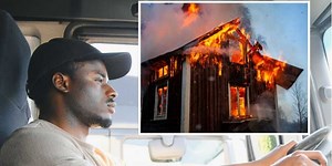 'Remarkable' UPS driver runs into burning home to save 101-year-old woman