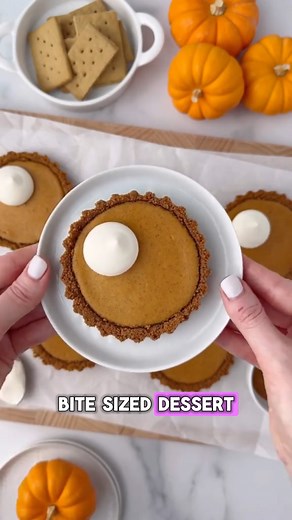10K views · 15 reactions | These mini pumpkin cheesecake tartlets are...