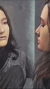 The girl in ambiguity Pastel pencils on pastelmat paper ... | Veri Art