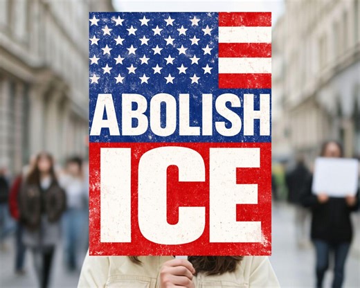Abolish ICE Protest Sign, Distressed American Flag (digital Download) - Etsy