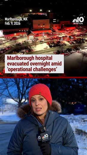 The hospital is under "Code Black" due to "operational challenges impacting the heat and water supply," according to a spokesperson. | NBC10 Boston
