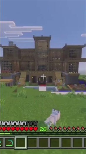 I built my first mansion in minecarft