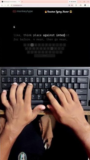 82 WPM Speed Typing 🔥 15 Sec Beast Mode! #typing #shorts #82WPM #fasttyping #raushantypingmaster