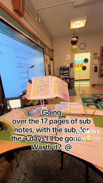 Preparing Sub Notes for My Absence as a Teacher