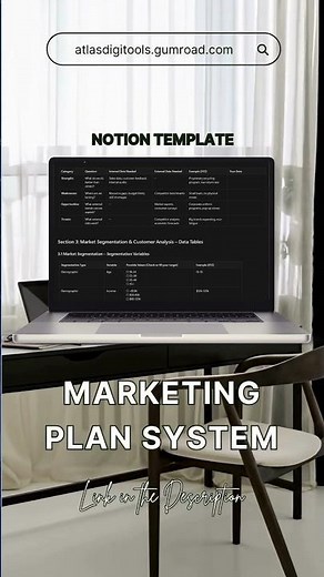 Complete Marketing Plan Template System | Notion Template