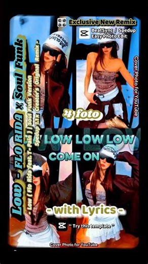 [💥 CapCut Template] 🕺 Low-FLO RIDA x Soul Funk 🆕 | Exclusive Soul Funk Remix #youtubeshorts