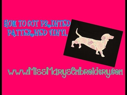 How to Cut Printed Patterned Heat Transfer Vinyl