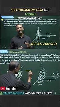 Spiral Charged Wire & Electric Dipole I Think Again I JEE Advanced Physics