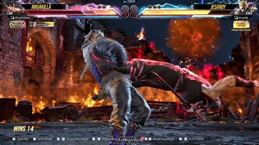 Tekken 8 NINJAKILLA (#1 Ranked Law) vs JESANDY (#2 Ranked King) T8 HLM