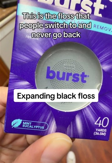 This is the floss people try once and immediately replace their old one. It expands between your teeth, removes more than regular floss, and actually shows you what brushing misses. #TikTokShop #TikTokFinds #MustHave #DentalCare #OralCareRoutine