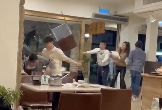 Going Off On Each Other: This Brawl Inside A Restaurant Was All Out Madness!