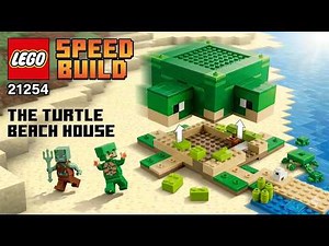 Lego Minecraft Turtle Beach House 21254 - Speed Build