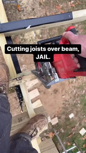 Kevin Choquette on Instagram: "Right to jail, right away. #deck #building"