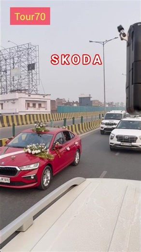 S K O D A | New Skoda Slavia | Groom bride in the car | Wedding car Skoda Slavia | Luxury car rental
