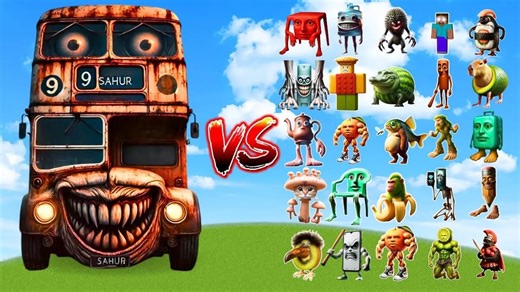 👾硬核对决！DING DUNG DUNG SAHUR 硬刚 MC 所有 BOSS 战斗全程高能拉满！