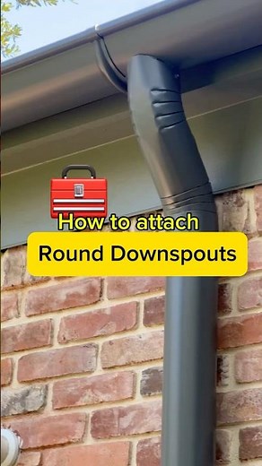 How to attach round downspouts #qna #learn #diy #gutters #fun