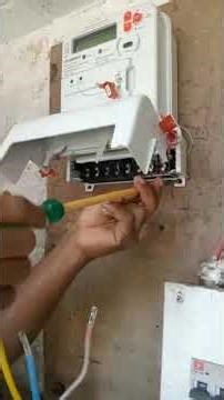 Fixing of smart meter#electricalwork #electricalindia ######