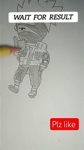 cute kakashi hatake chibi art and sketch drawing Anime character please Gusy follow me in YouTube